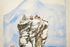 snowing meteora